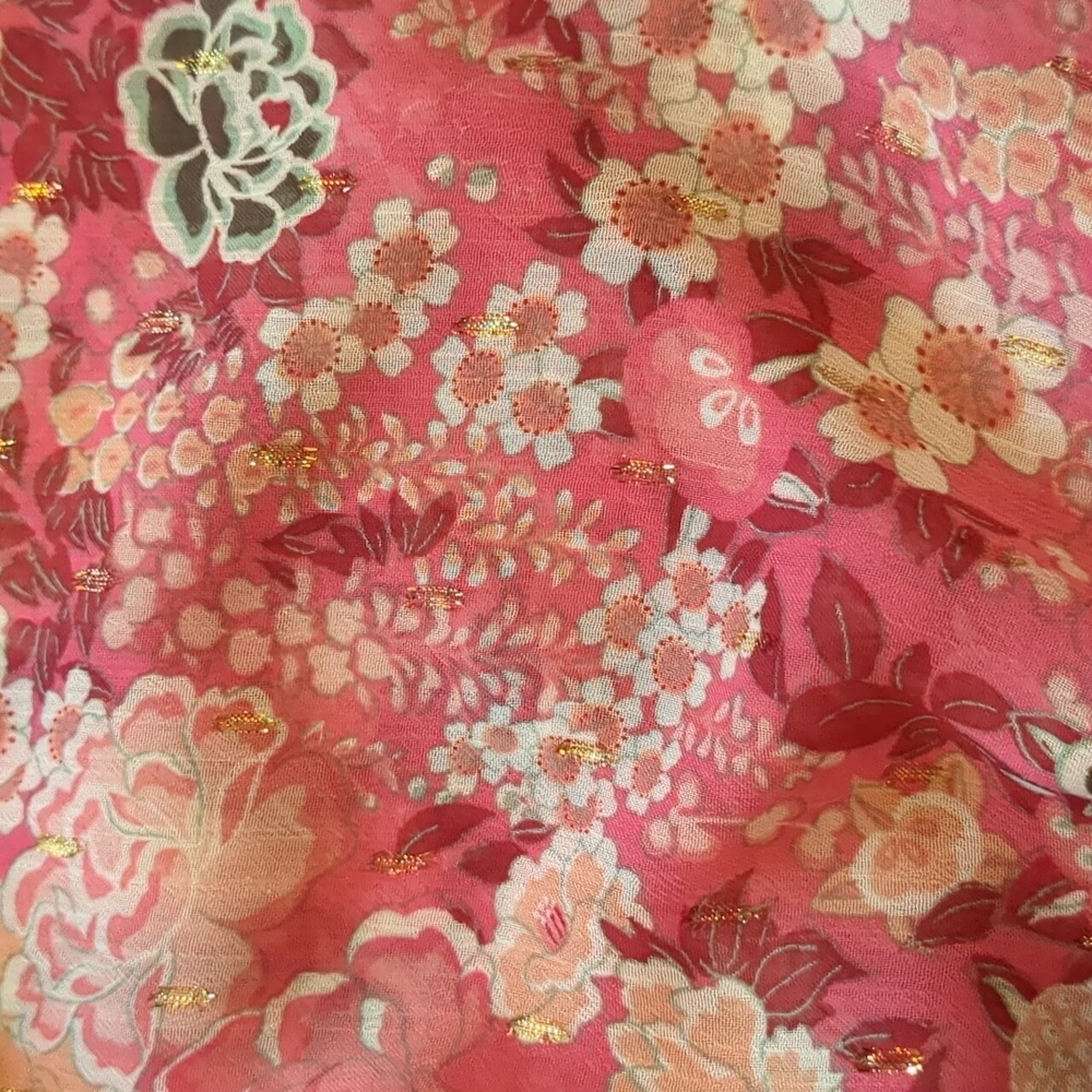 Rachel Zoe Pink Floral Crop Top - Picture 7 of 9